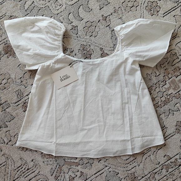 Love Bonito NWT White Butterfly Blouse - Picture 4 of 5